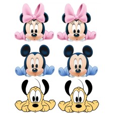 2653850A5 Baby Disney Mickey Minnie Mouse si Pluto imagine comestibila din vafa 20x15cm